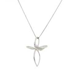 Collana Donna Promesse Croce Diamanti CRP47