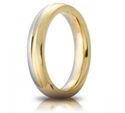 Unoaerre wedding ring model Eclissi Oro bicolor