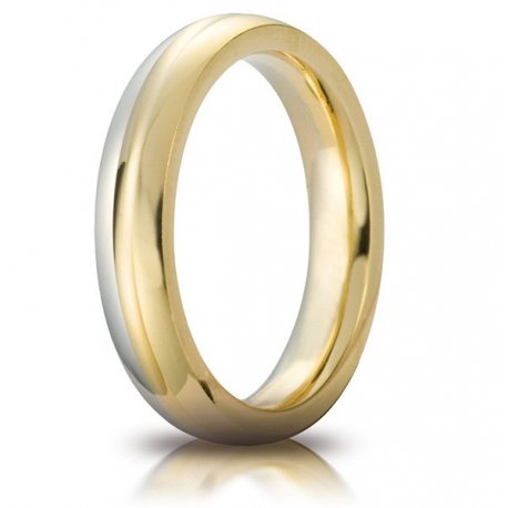 Unoaerre wedding ring model Eclissi Oro bicolor