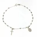 Rosary Bracelet White Gold Miraculous Madonna 803321713241