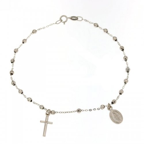 Bracciale Rosario Oro Bianco Madonna Miracolosa 803321713241