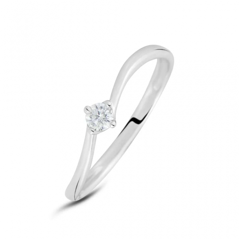 Anello Stroili Claire Oro Bianco 1412178 GioielleriaLucchese