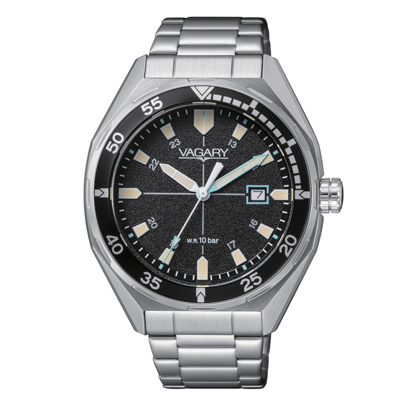Vagary Orologio Da Uomo VD5-210-73 – Design Moderno, Cassa In Acciaio, Movimento Al Quarzo