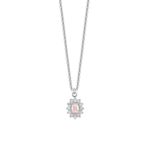 Luca Barra Collana Donna In Acciaio Inox Ipoallergenico – Gioiello Trendy, Codice CK1599, Chiusura A Moschettone