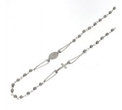 Rosary Necklace in White Gold 803321716829