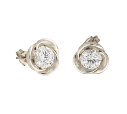 Orecchini Donna Oro Bianco 803321737363