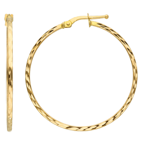 Damen Creolen Gelbgold 227729