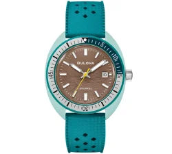 Orologio Automatico Bulova 96B359, Cassa Acciaio 40mm, Cinturino Pelle Alligatore, Vetro Zaffiro