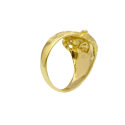 Lion Head Yellow Gold Ring GL101665