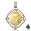 Medaglia Ciondolo da Battesimo Oro Giallo e Bianco 803321730247