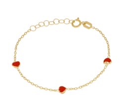 Yellow gold girl's bracelet 803321721721