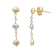 Damen Ohrringe Weiß Gelbgold GL101969