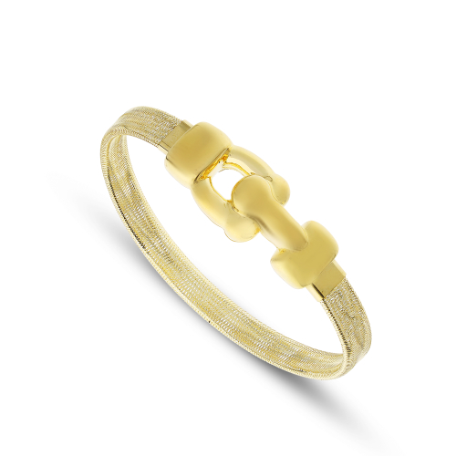 JEWELS BY LEONARDO Bracciale Elastico Donna IP Oro - Con Perle D'Acqua Dolce E Cristallo, Modello 18113