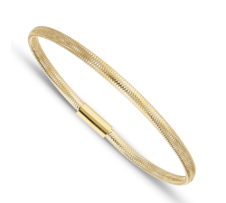 Unisex Elastic Bracelet Yellow Gold GL102018
