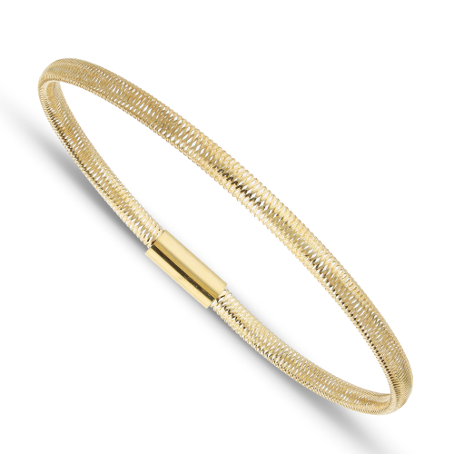 Elastisches Unisex-Armband aus Gelbgold GL102018