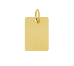 Customizable Medal Pendant Yellow Gold GL102019