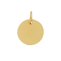 Ciondolo Medaglia Personalizzabile Oro Giallo GL102020