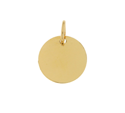 Ciondolo Medaglia Personalizzabile Oro Giallo GL102020