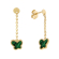 Women's Yellow Gold Earrings GL101988