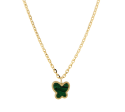 Damen Halskette Gelbgold GL102027