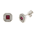 Women's White Gold Earrings GL102028