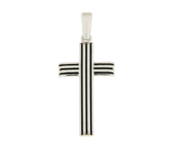 White Gold Cross Pendant GL102031