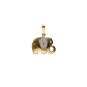 Ciondolo Elefante Oro Giallo GL102036