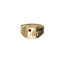 Gelbgoldring für Herren GL102042