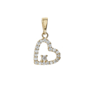 Ciondolo Cuore Oro Giallo GL102043