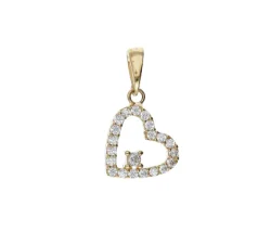 Yellow Gold Heart Pendant GL102043