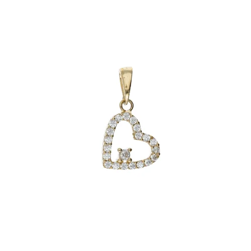Ciondolo Cuore Oro Giallo GL102043