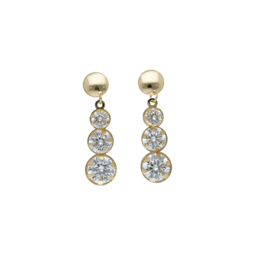 Gelbgold-Ohrringe für Damen GL102048