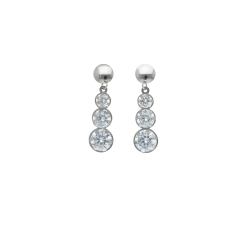 Orecchini Donna Oro Bianco GL102049