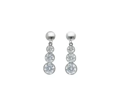 Women's White Gold Earrings GL102049