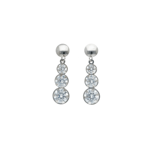 Women's White Gold Earrings GL102049