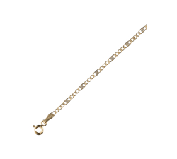 Herrenarmband Weiß Gelbgold GL102059