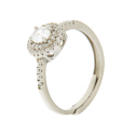 Solitärring Damen Silber CAN59