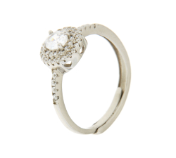 Anello Solitario Donna Argento CAN59