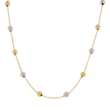 Damen Halskette Weiß Gelbgold GL102067