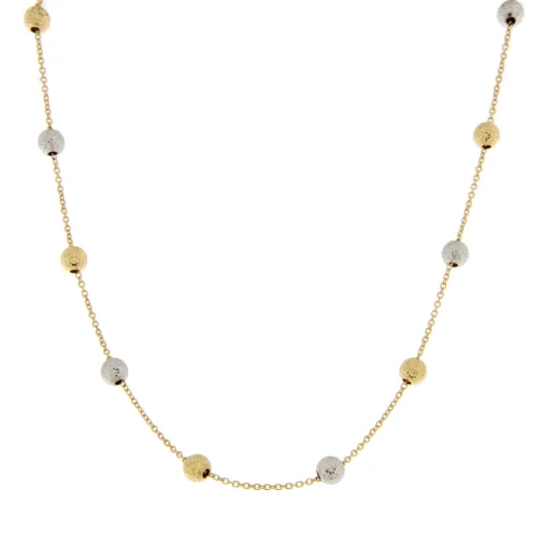 Women's Necklace White Yellow Gold GL102067