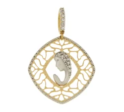 Ciondolo Madonna Oro Bianco Giallo GL102068