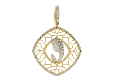 Ciondolo Madonna Oro Bianco Giallo GL102068