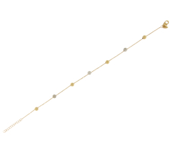 Damenarmband Weiß Gelbgold GL102069