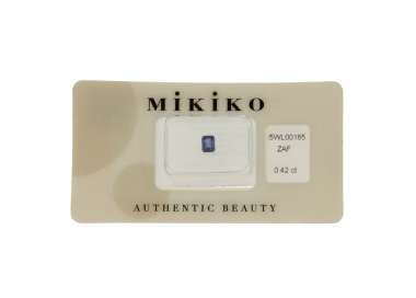 Mikiko Zaffiro Blu Blister Certificato 25WL00165