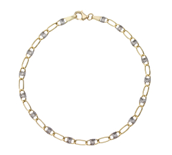 Bracciale Uomo Oro Bianco Giallo GL102072