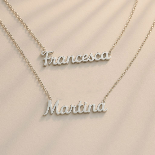 Personalized Name Necklace Steel