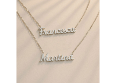 Personalized Name Necklace Steel