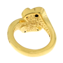 Gelbgoldring für Damen GL102075