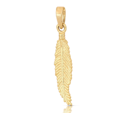 Gelbgold-Federanhänger GL102076