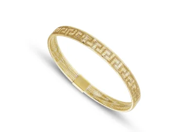 Bracciale Elastico Donna Oro Giallo GL102077
